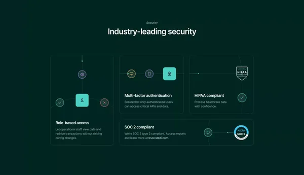 Stedi - The only API-first clearinghouse - Landing design inspiration
