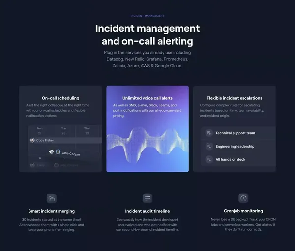 Better Uptime - Free Web Monitoring & Status Page - Landing design inspiration