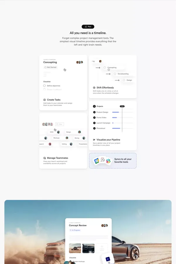 Assemble - Landing design inspiration