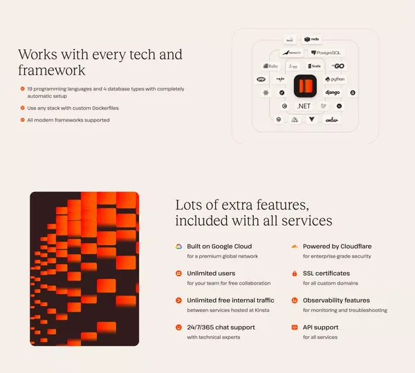 Kinsta® - The best home for modern WordPress sites - Landing design inspiration