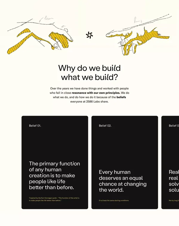 2586 Labs, Inc. - Landing design inspiration