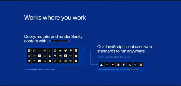 The Content Operating System | Sanity - Landing design inspiration