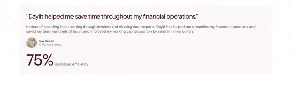 AI Agents for Account Receivables & Working Capital Solutions | Daylit - Landing design inspiration