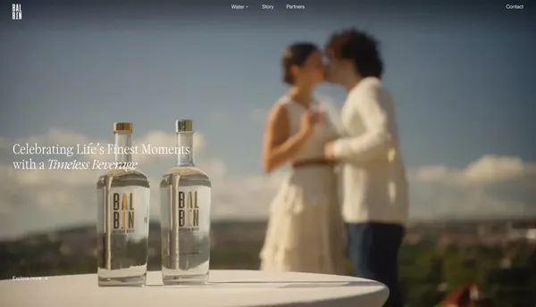 Balbin Artesian Water - Landing design inspiration