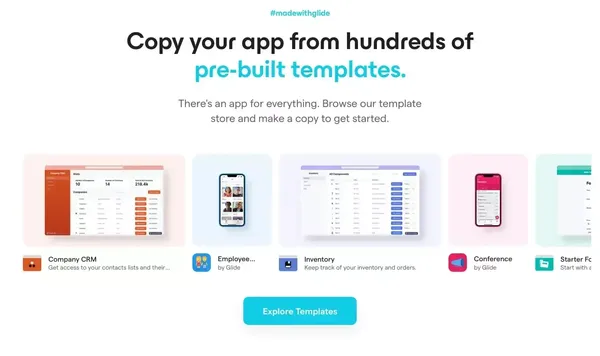 Glide – Create apps & websites without code. - Landing design inspiration