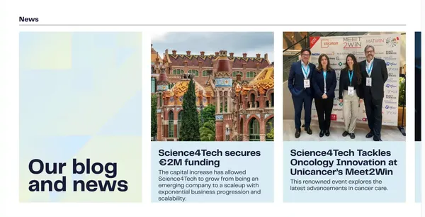AI in Clinical Trials - Science4Tech - Landing design inspiration
