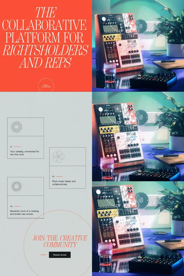 Chordal - Harmony in Sync - Landing design inspiration