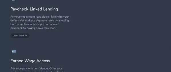 Payroll Connectivity for Modern Financial Services - Landing design inspiration