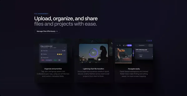 Frame.io - Landing design inspiration