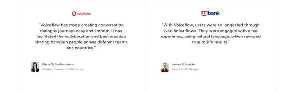 Voiceflow | Build Impactful AI Agents - Landing design inspiration