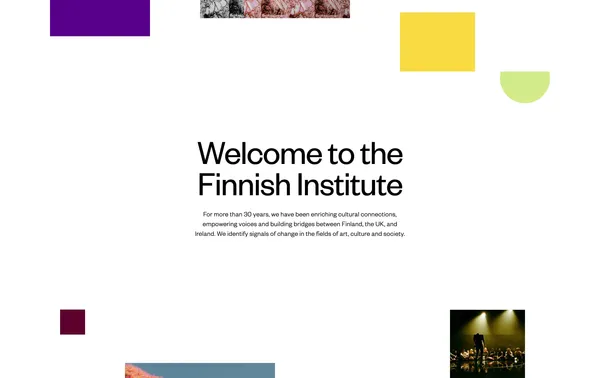 The Finnish Institute in the UK and Ireland - Landing design inspiration
