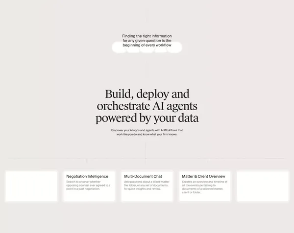 DeepJudge - Precision AI Search for legal teams - Landing design inspiration