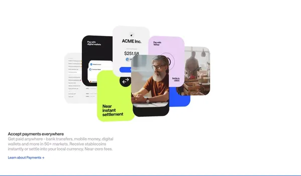 Due – Money beyond borders - Landing design inspiration