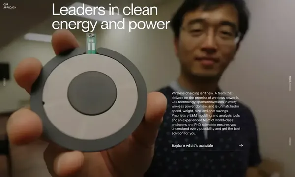 Wireless Power for Medical Devices, EVs & More | Resonant Link - Landing design inspiration