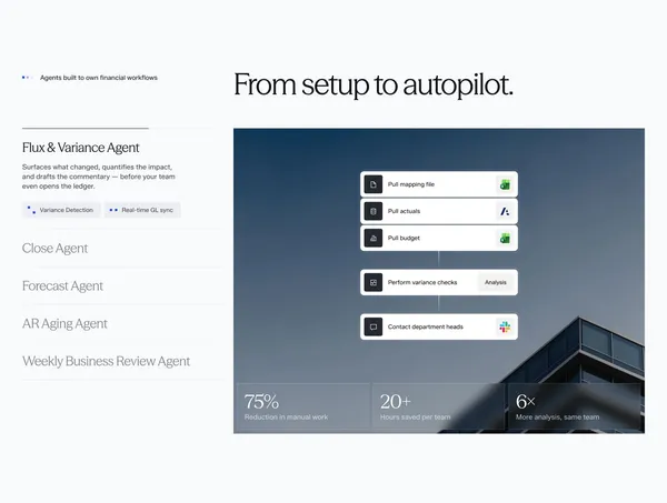 Concourse | AI transformation for finance. - Landing design inspiration