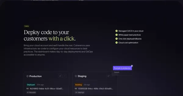 Coherence — The First Developer Experience Platform - Landing design inspiration