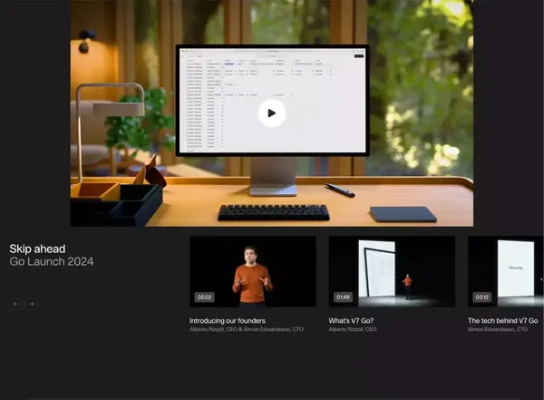 V7 Go | Automate Tasks at Scale with LLMs & Gen AI Workflows - Landing design inspiration