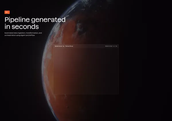 TensorStax — Autonomous AI for Data Engineering - Landing design inspiration