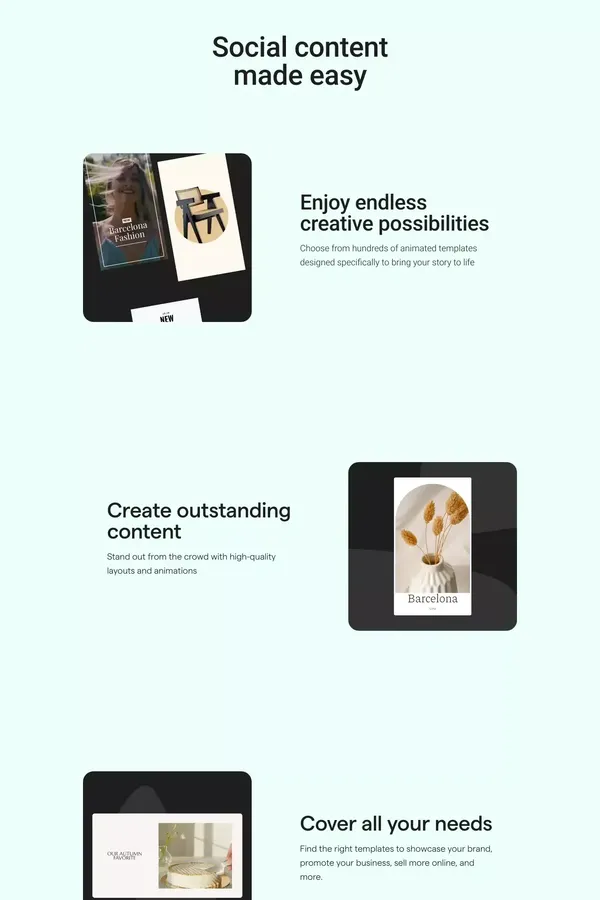 Mojo - Social Video and Content App for Small Businesses - Landing design inspiration