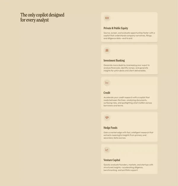 Gradient: AI for Investors - Landing design inspiration