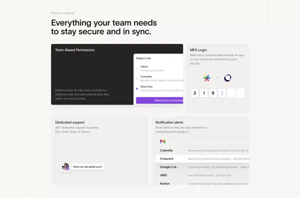 Crescent: High interest business banking with maximum protection - Landing design inspiration
