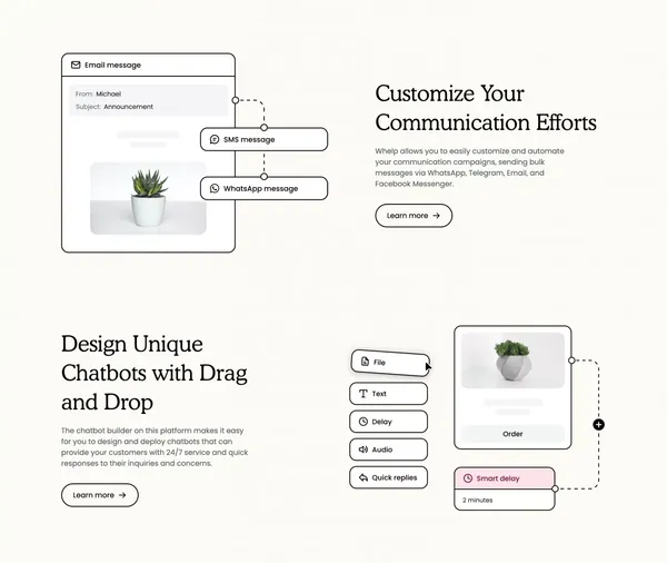 Whelp - Customer Support Platform | Home - Omnichannel Inbox with AI Capabilities - Landing design inspiration