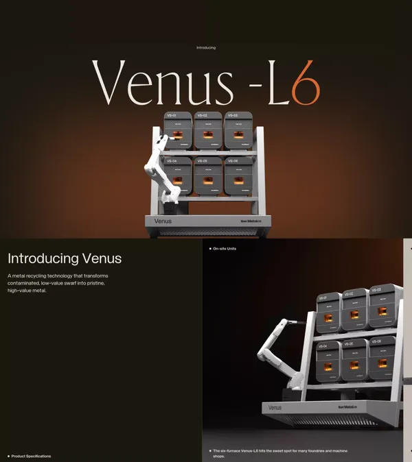 Turn your metal waste into revenue – Sun Metalon - Landing design inspiration