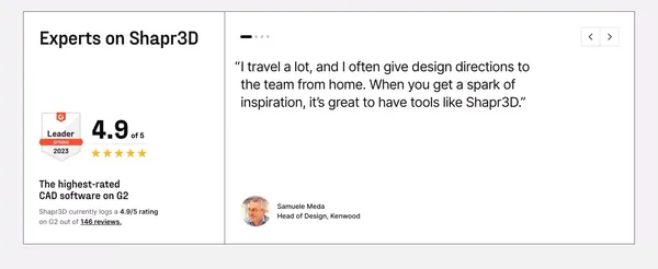 Shapr3D | CAD: Design to Manufacturing | Windows, Mac, iPad - Landing design inspiration