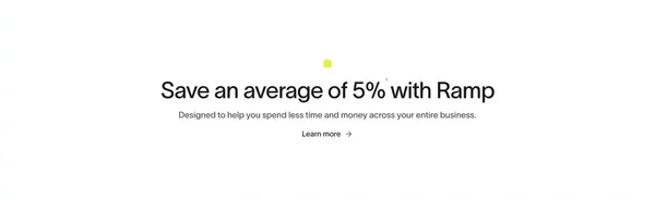Spend Management, Corporate Cards & Accounts Payable Solutions | Ramp - Landing design inspiration