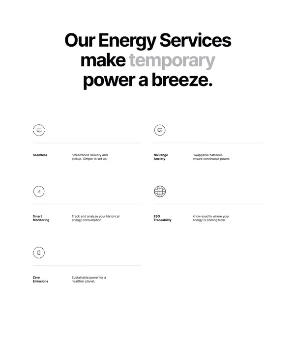 Moxion Power - Landing design inspiration