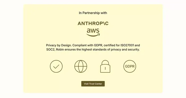 Robin | Legal AI | AI-Powered Contract Software - Landing design inspiration