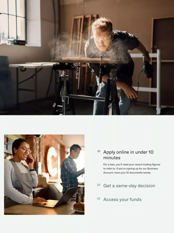Business Loan Specialist | Business Loans and a Business Account | Prospa - Landing design inspiration