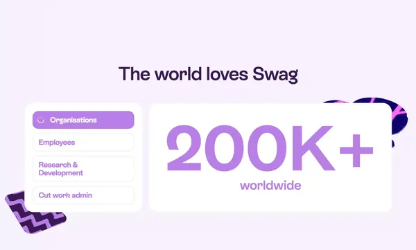 Swag: The All-in-one Superapp For Smarter Work, Career & Life. - Landing design inspiration