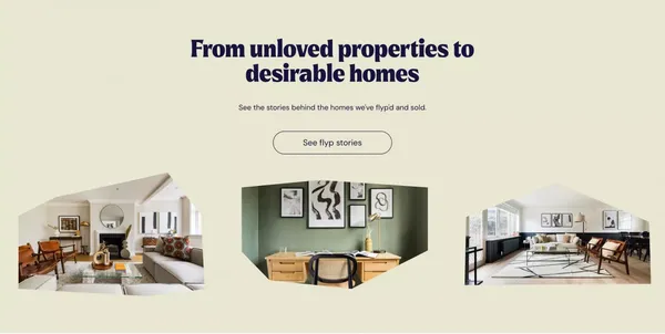 Sell your home faster and for more with flyp | flyp - Landing design inspiration