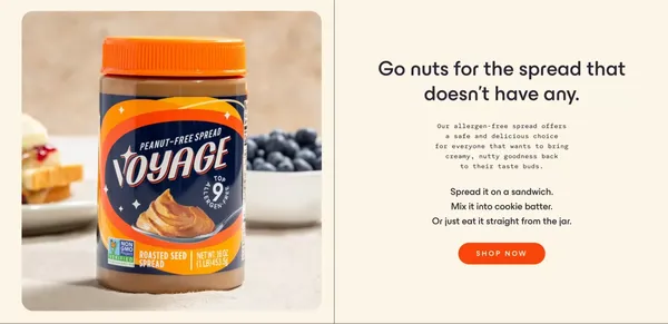 Voyage Foods | Future-proofing your favorite food and drink - Landing design inspiration