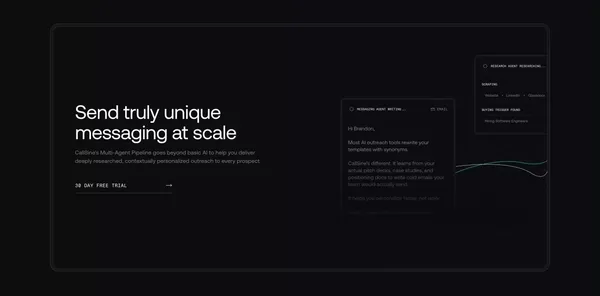 CallSine - Landing design inspiration
