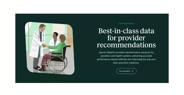 Doctor Quality Analytics | Garner Health - Landing design inspiration