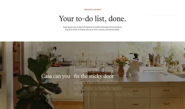 Casa – your home, on autopilot - Landing design inspiration