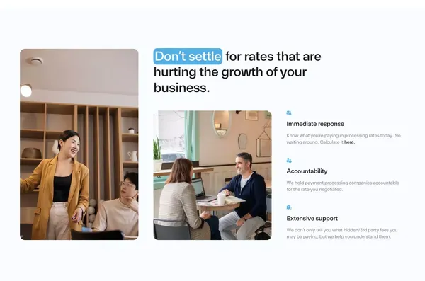 Uvid | Lowering Credit Card Processing Fees - Landing design inspiration