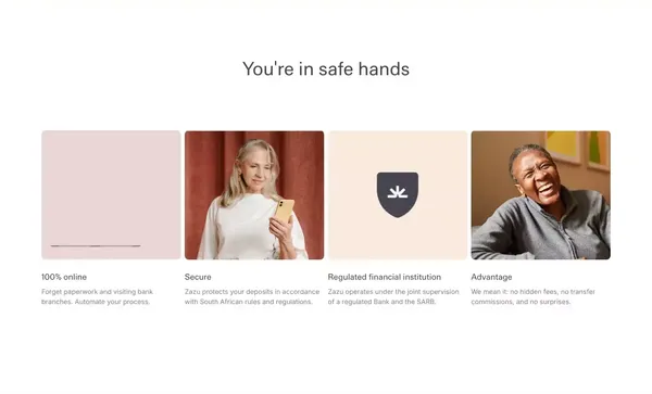 Zazu | Banking for the ambitious - Landing design inspiration
