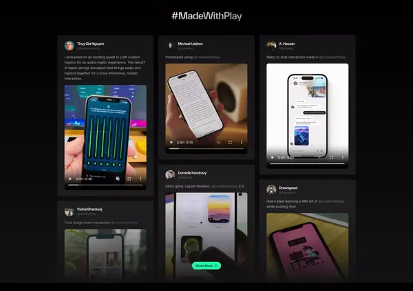 Play - Design and ship mobile apps with the power of iOS & SwiftUI - Landing design inspiration