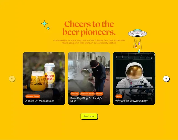 Brewser The UK's Top Rated Beer Club. - Landing design inspiration