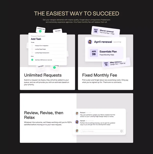 Forming Essentials | All-in-one Design and Webflow studio for ambitious businesses - Portfolio design inspiration