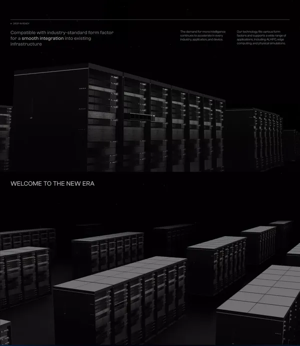 Arago - AI-system powered by light - Landing design inspiration