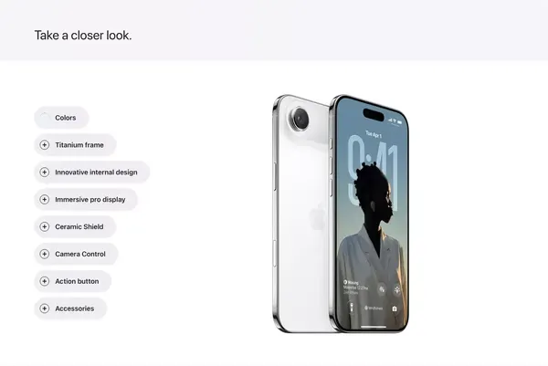 iPhone Air - Apple - Landing design inspiration