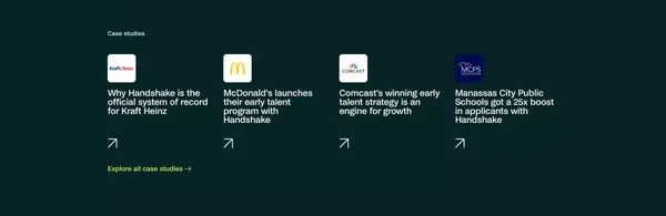 Employers | Handshake - Landing design inspiration