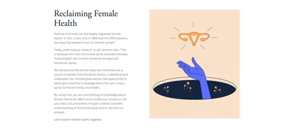 inne | Cycle- & Ovulation Tracker | Progesterone Saliva-Test - Landing design inspiration