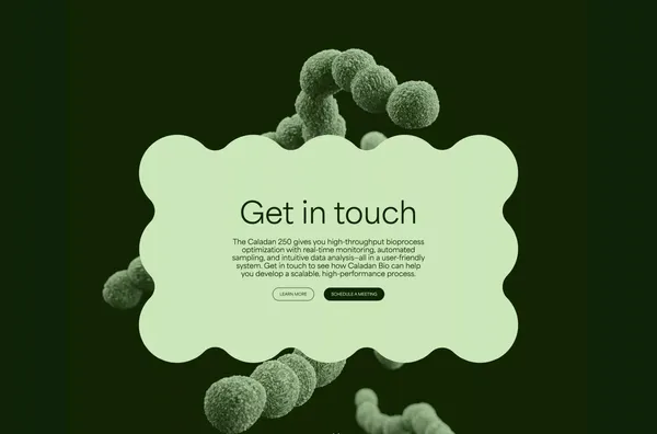 Caladan Bio - Landing design inspiration