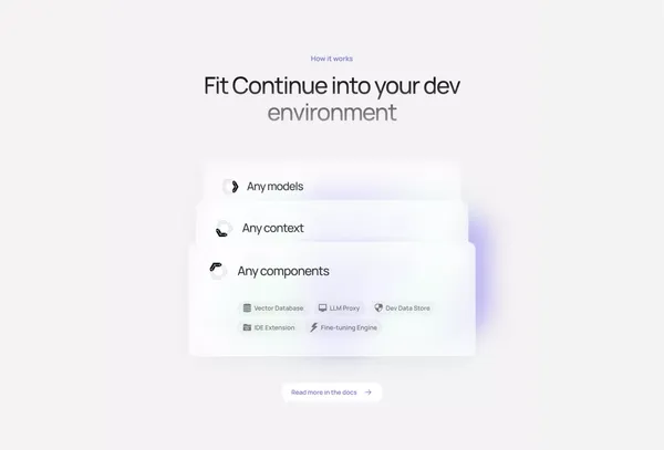 Continue - Landing design inspiration