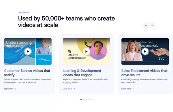 Free AI Video Generator - Create AI Videos in 140 Languages - Landing design inspiration
